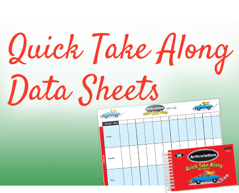 Quick Take Along Data Sheets