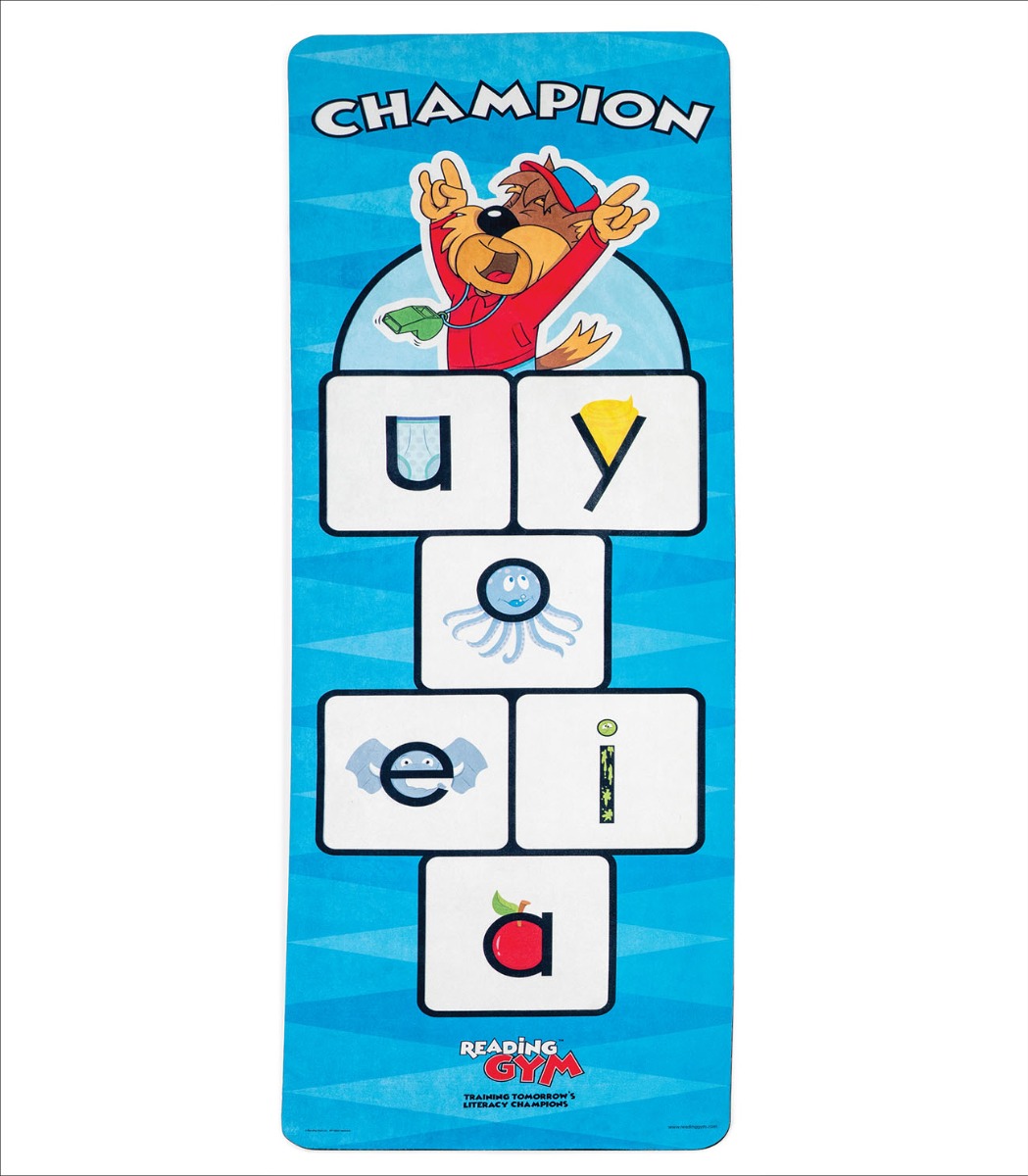 Reading Gym Vowels Yoga Mat