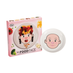 Ms. Food Face Plate