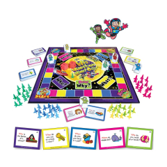 "Wh" Question Blast-Off Board Game