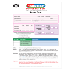 HearBuilder® Story Retell Test Forms (25)