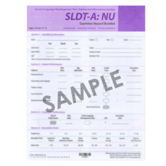 SLDT-A: NU Examiner Record Booklets (25)