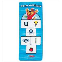 Reading Gym Vowels Yoga Mat