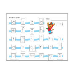 Reading Gym Easy Pencil Sheets