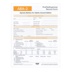 ABA-2 Profile/Examiner Forms (25)