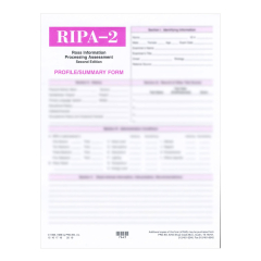 RIPA-2 Profile/Summary Form (25)