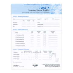 TOAL-4 Examiner Record Booklet (25)