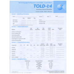 TOLD-I:4 Examiner Record Forms (25)