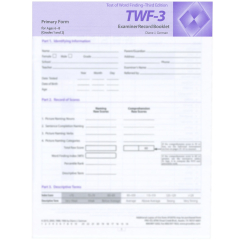 TWF-3 Primary Record Forms (10)