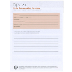 RESCA-E Social Communication Inventories (20)