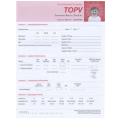 TOPV Examiner Record Booklets
