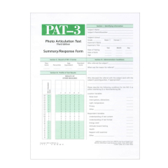 PAT-3 Summary/Response Forms (50)