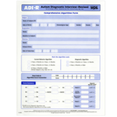 ADI-R Comprehensive Algorithm Form (10 pack)