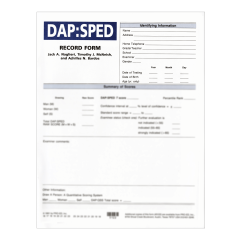 DAP:SPED Record Forms (25)