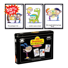 120 Pronoun Fill-in Sentence Cards Super Fun Deck