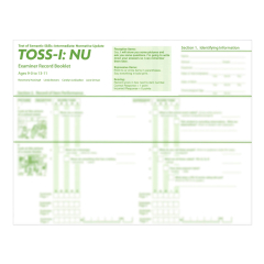 TOSS-I:NU Examiner Record Booklets (25) 0
