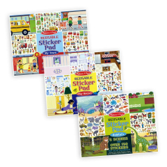 Reusable Sticker Pads Bundle (Play House, My Town, and Habitats)