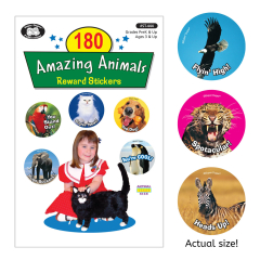 180 Amazing Animals Reward Stickers