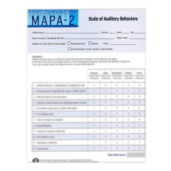 MAPA-2 Scale of Auditory Behaviors (25)