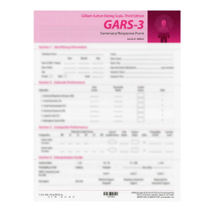 GARS-3 Summary/Response Forms (50)