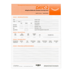 DAYC-2 Adaptive Behavior Domain Scoring Forms (25)