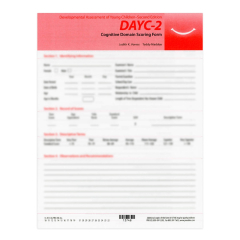 DAYC-2 Cognitive Domain Scoring Forms (25)