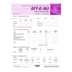 EFT-E:NU Examiner Record Booklets (25)