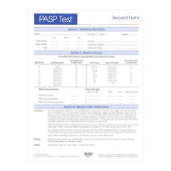 PASP Record Forms (25)