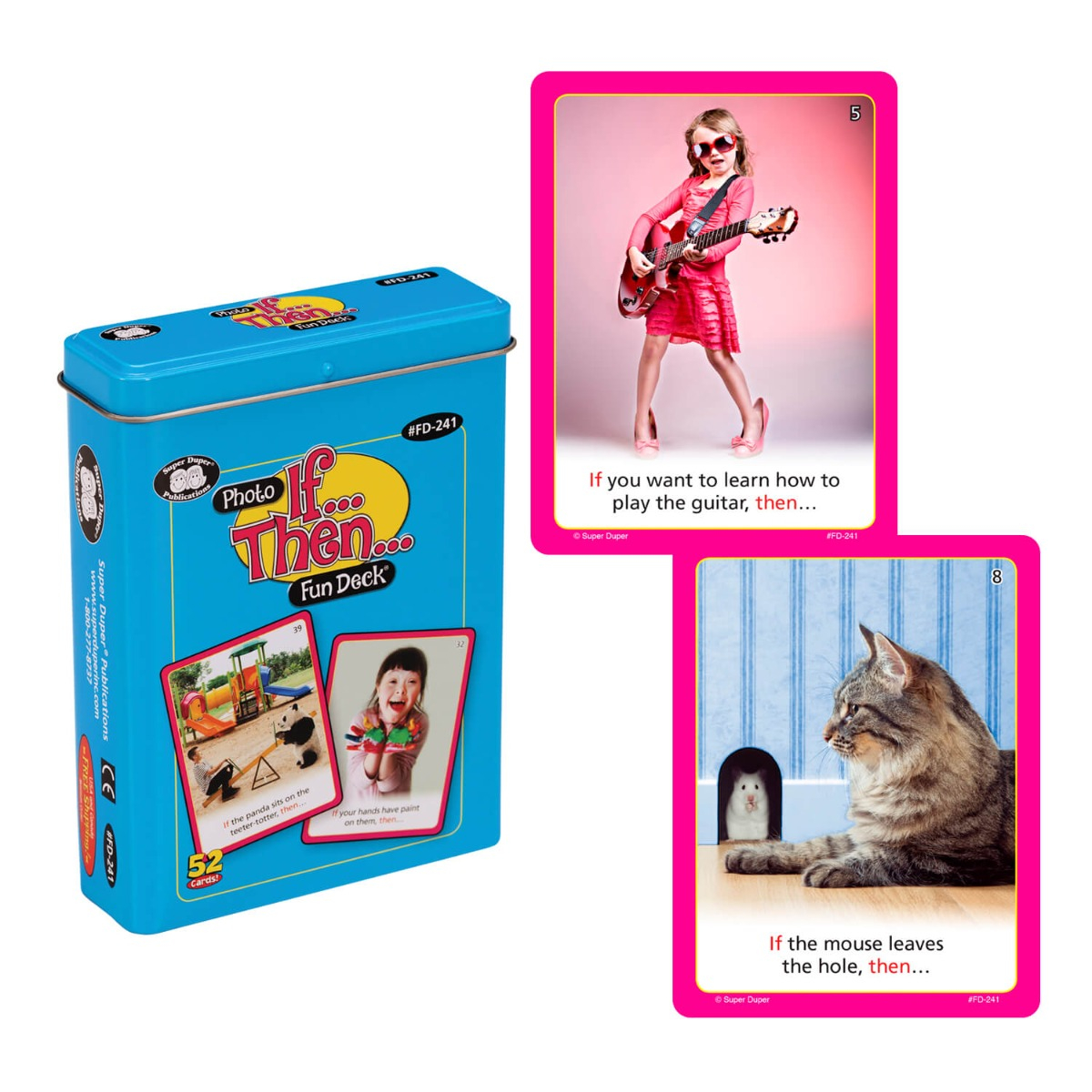 Children's Learning Deck Super Duper Photo If Then Fun Deck - 52 ...