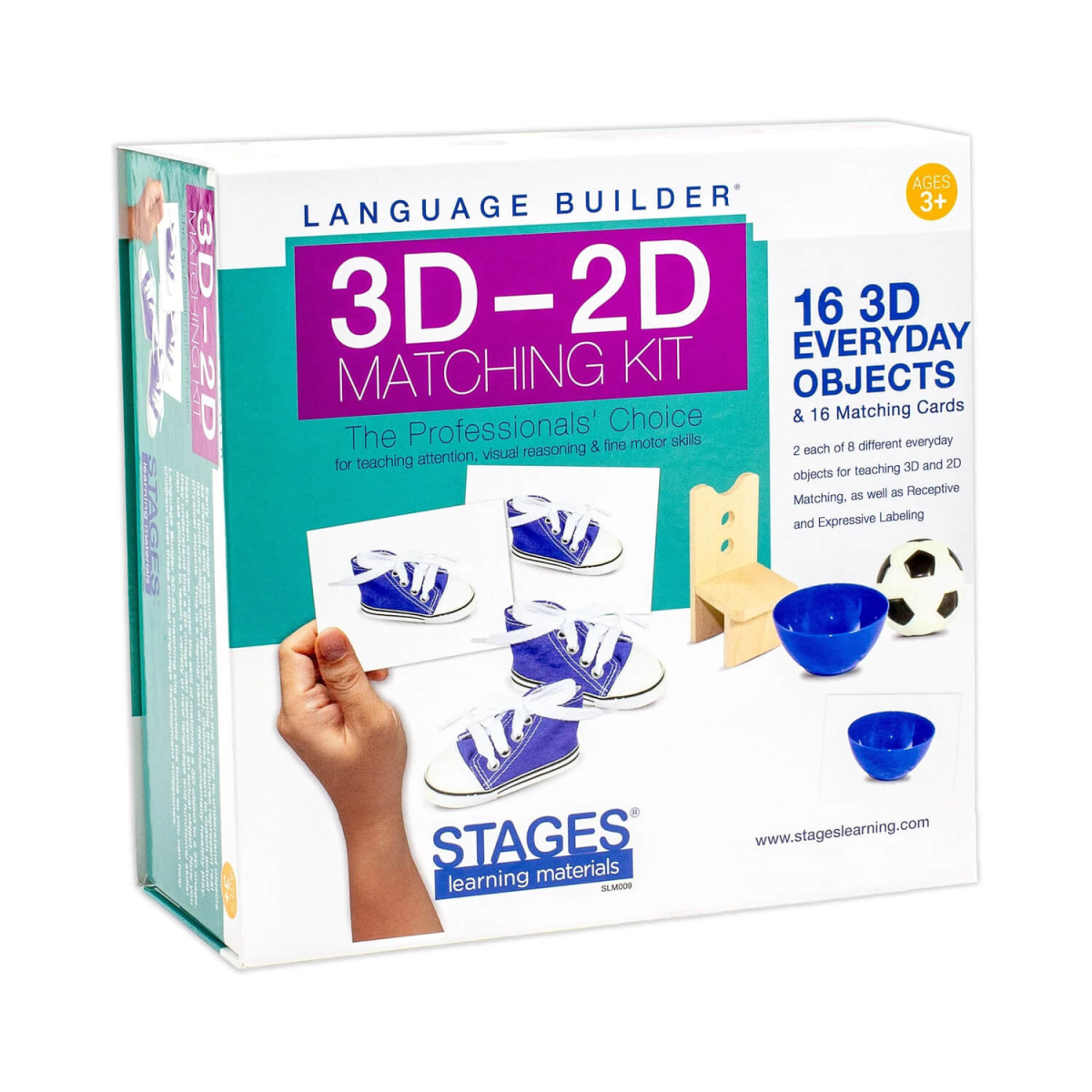 Language Builder 3D - 2D Everyday Objects Matching Kit
