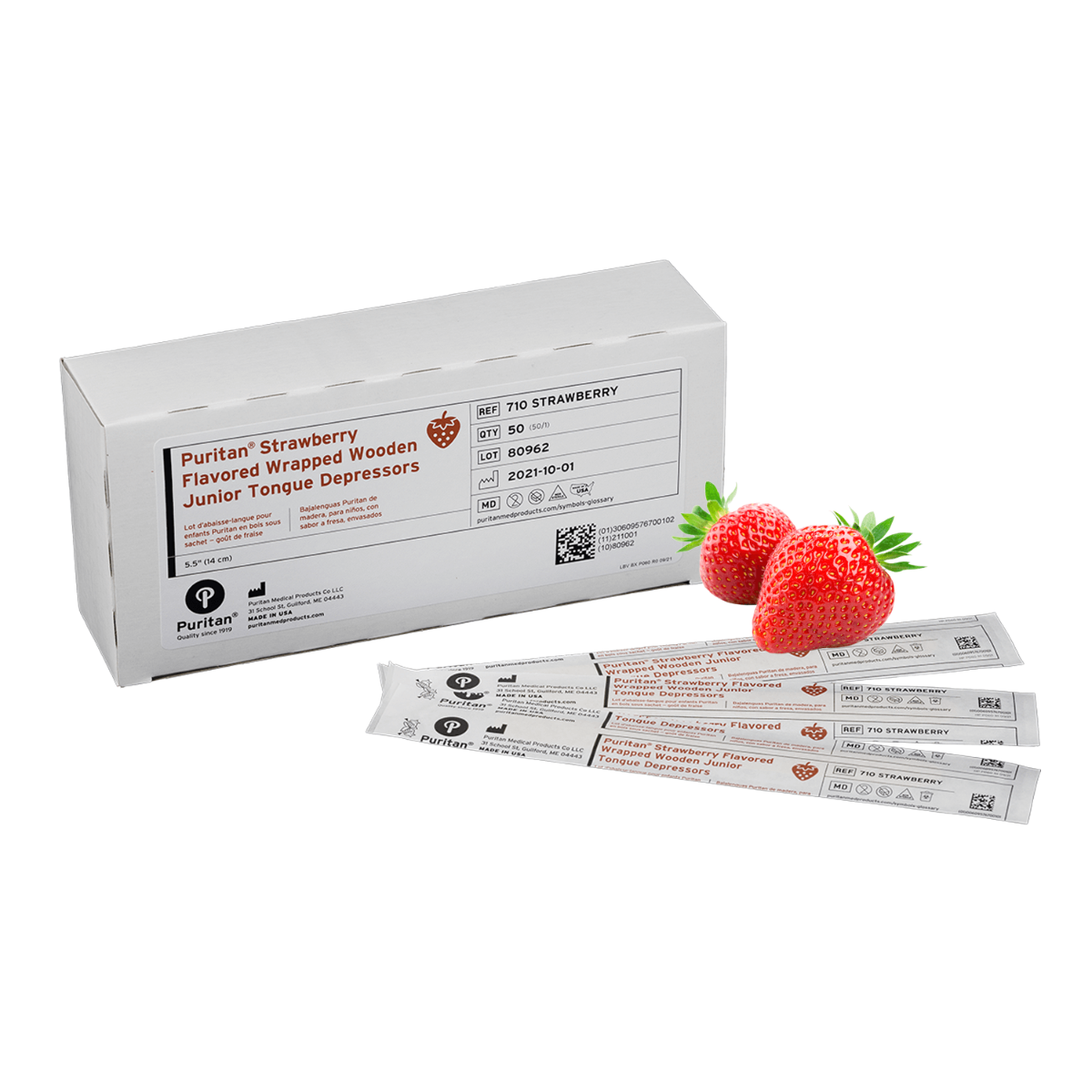 Strawberry Tongue Depressors (50-Pack) 0