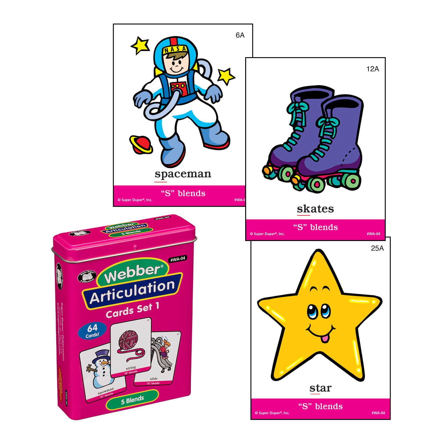 Webber® Articulation Cards - S Blends