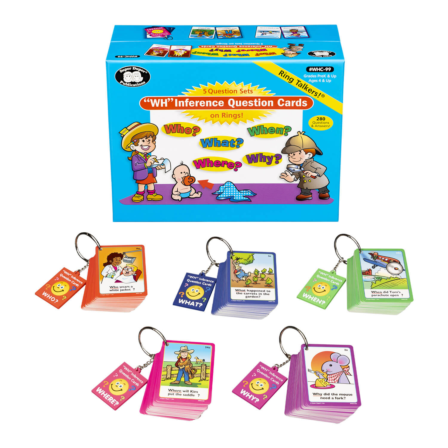 Ring Talkers  "WH" Inference Question Cards Bundle