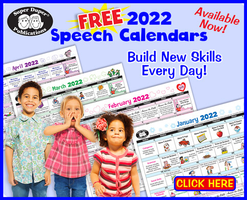 Free 2021 Speech-Language Calendars