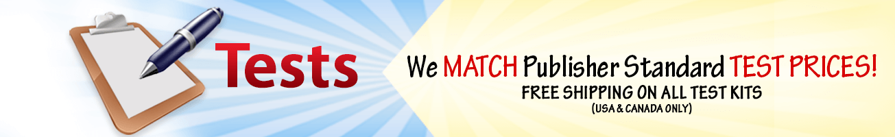Tests and Assessments - FREE Shipping on All Test Kits