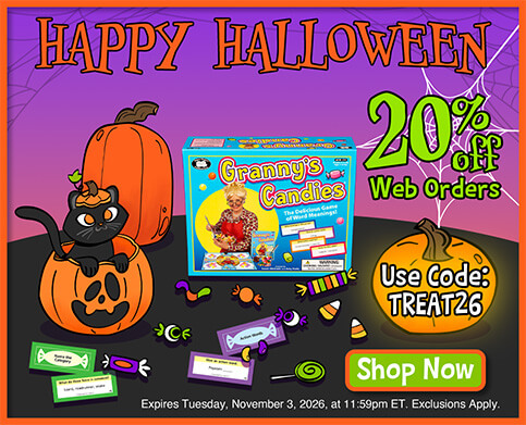 Happy Halloween - Use Code TREAT26 for 20% Off Your Web Order
