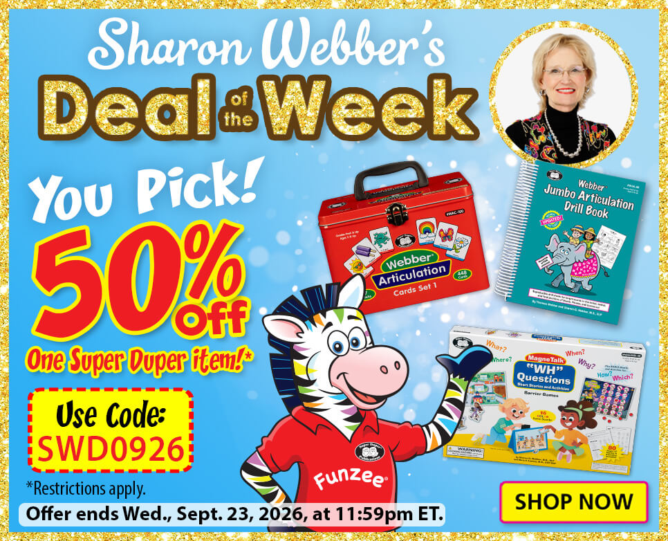 Sharon Webbers Deal - 50% You Pick with Code SWD0226