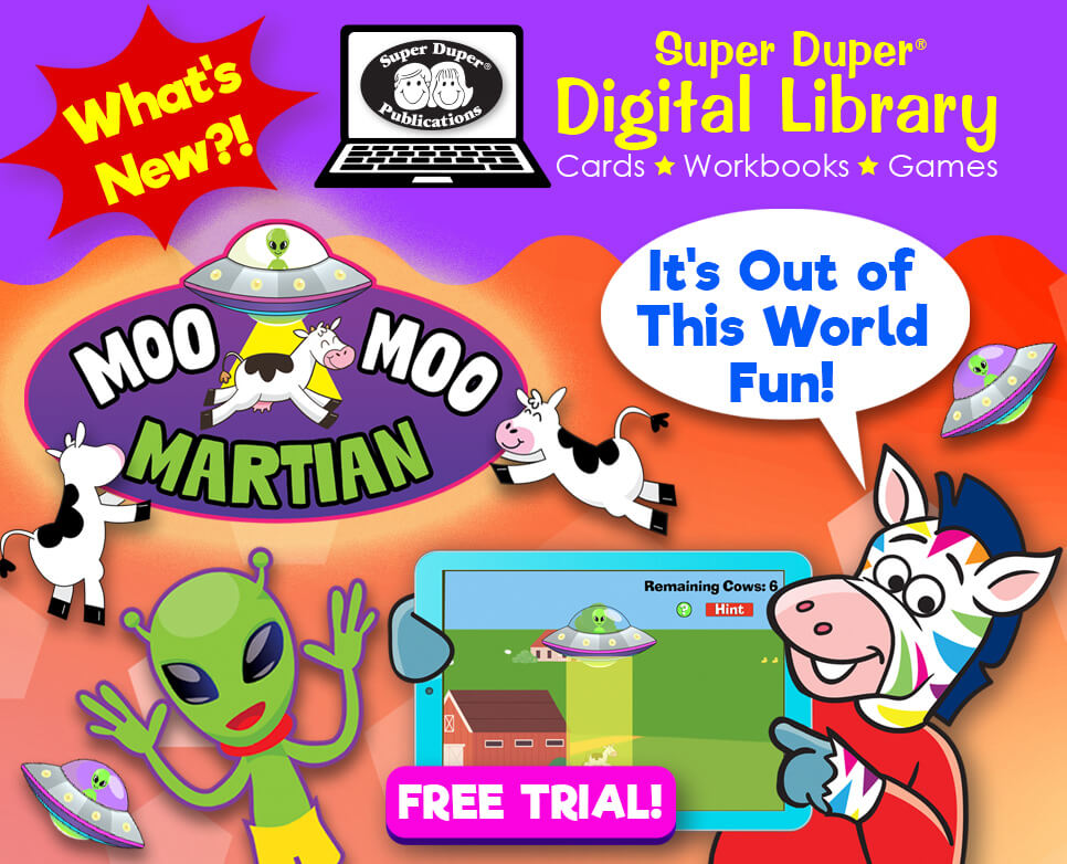 New Moo Moo Martian Open Ended Resource for Therapy... Start Your Free Trial Today!