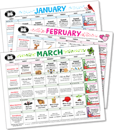 Free Resources - Speech Calendars